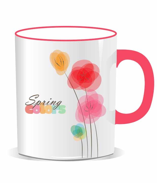 แก้วน้ำเซรามิค Spring colors coffee mug